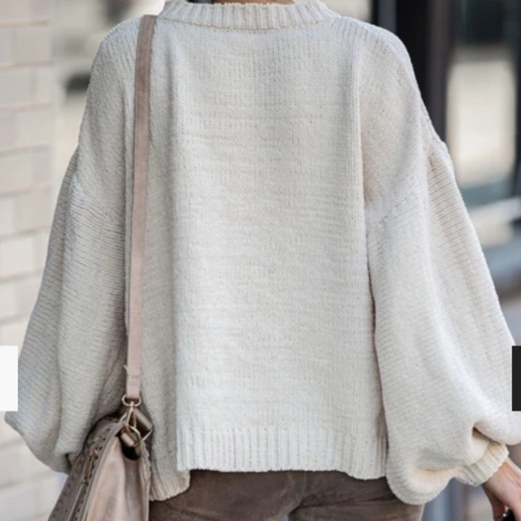 🔥FLASH SALE🔥Betty Puffed Sleeved Sweater-FIRM - Picture 6 of 6